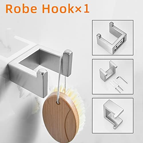 Fapully 5 Piece Bathroom Hardware Set Stainless Steel Bathroom Accessories - Image 3