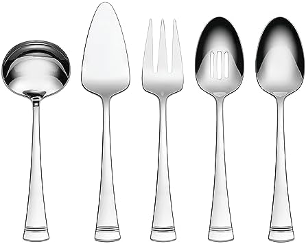 Lenox Portola 5-Piece Silverware Serving Set, Flatware by Lenox