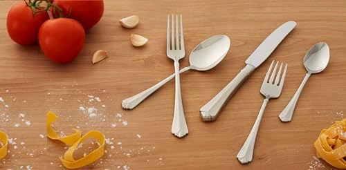 Oneida Julliard Flatware, Set of 4 , 18/10 Stainless Steel, Silver - Image 3