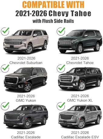 Roof Rack Cross Bars for 21-26 Chevy Tahoe & Suburban & Yukon & Escalade - Image 2