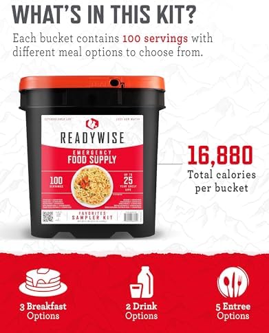 READYWISE Emergency Food Survival Supply Favorites Bucket, 100 Servings - Image 4