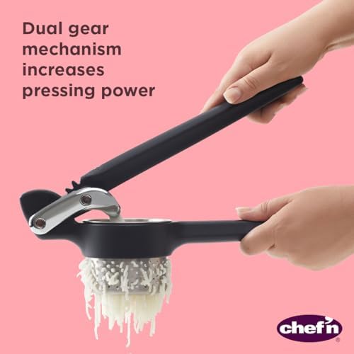 Chef’n FreshForce Potato Ricer, Masher and Vegetable Press – Heavy-Duty Potato Ricer with Dual-Gear Mechanism, Easy-Clean Dishwasher Safe - Image 3