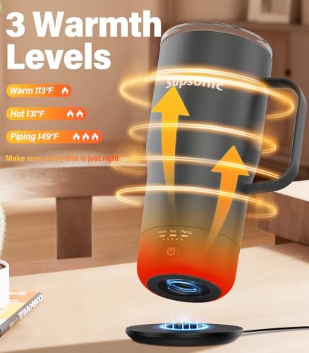 Supsonic Heated Coffee Mug, 20oz Electric Temperature Control Cup (S3) - Image 2