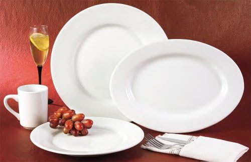 CAC China RCN-6 Clinton Rolled Edge 6-1/4-Inch Super White Porcelain Plate, Box of 36 - Image 2
