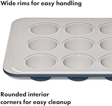 OXO Good Grips Non-Stick Pro Ceramic Coated Metal Bakeware, 12 Cup Muffin - Image 5