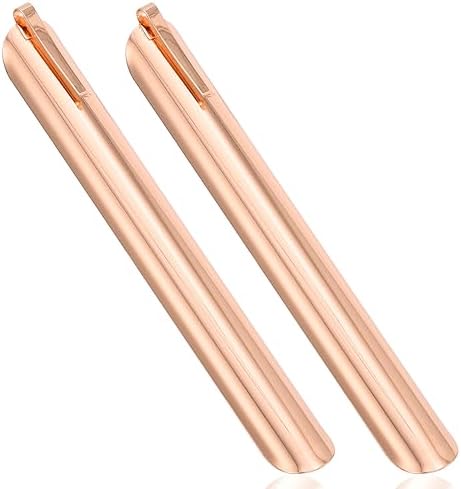 Food Scraper, Restaurant Table Crumb Sweepers, Crumb Cleaner Tool for Kitchen, Stainless Steel Crumb Catcher for Crumbs, Crumber Tool Server Accessories for Waitresses Waiters (2 PACK, Rose Gold) by HKDGYHON