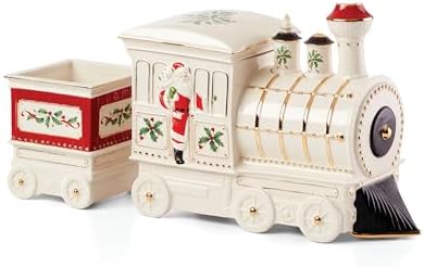 Lenox Holiday Train Porcelain 5-Piece Christmas Serving Set by Lenox