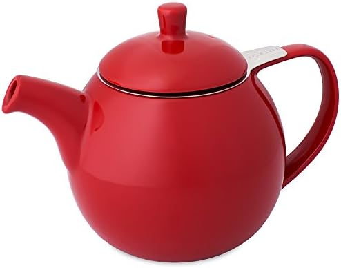 FORLIFE Curve Teapot with Infuser, 24-Ounce, Red by Unknown