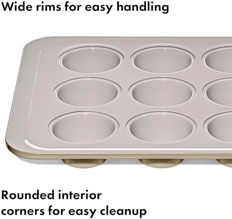 OXO Good Grips Non-Stick Pro Ceramic Coated Metal Bakeware, 12-Cup Muffin - Image 5