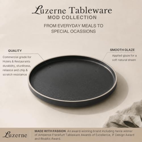 MOD Round Plate 10.75 Inch – Roasted Sesame. Set of 6 - Image 5