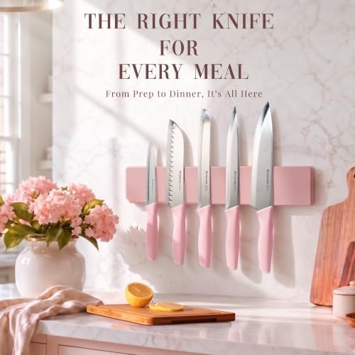 Astercook Knife Set, Kitchen Knives Set with Block and Sharpener 21 Pcs German Stainless Steel Sharp Blade Dishwasher Safe - Image 3