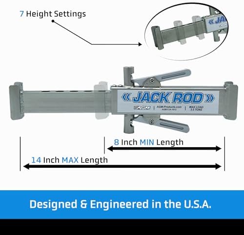 AGM Jack Rod Support Bar – 3.5 Ton Dual Lever - Image 5