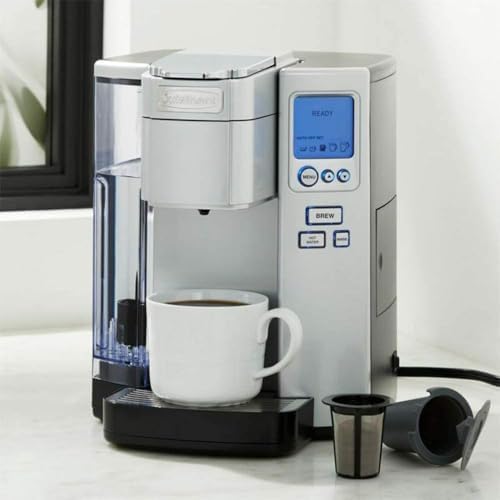 Cuisinart Coffee Maker, Single Serve 72-Ounce Reservoir Pod Coffee Machine, Programmable Brewing & Hot Water Dispenser, 5 Cup-Size Settings, Stainless Steel, SS-10P1, Silver - Image 6