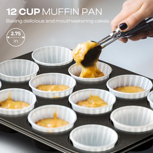 Nonstick Baking Pans Set, 8-Piece Stackable Bakeware Sets, Oven Pan Set - Image 6
