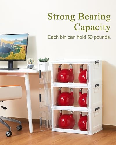 OlarHike 48QT Storage Bins with Lids for Home, Office, Closet, Room, 6 Pack - Image 6