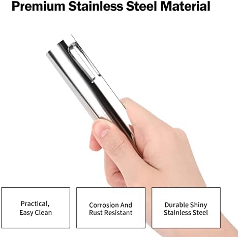 Table Crumb Sweeper, Crumb Sweeper for Tablecloth, Crumb Scraper Cumb Catcher on Table, Server Tools Stainless Steel Crumbers for Servers, Waiters and Waitresses (1 PACK, Pure Silver) - Image 5
