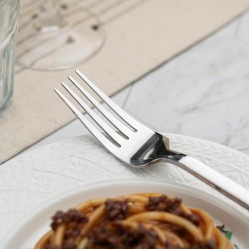 Alata Cube 20-Piece Forged Stainless Steel Mirror Flatware Set for 4 - Image 5
