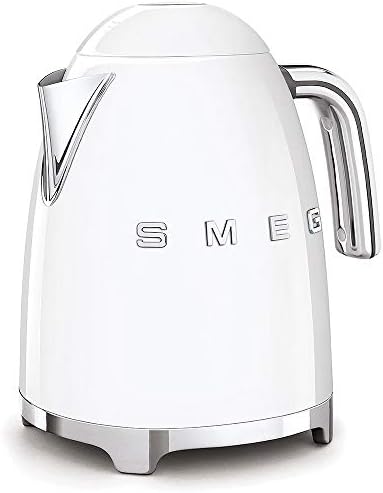 SMEG KLF03 Electric Kettle 1.7L (7 Cup), Retro Hot Water Boiler for Tea & Coffee, Fast Boiling, Auto Shut-Off, Soft Open Lid, 360° Swivel Base Countertop Kettle – White - Image 5
