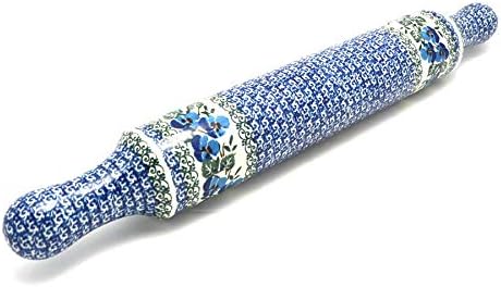 Polish Pottery Rolling Pin - Winter Viola by Polish+Pottery+Gallery