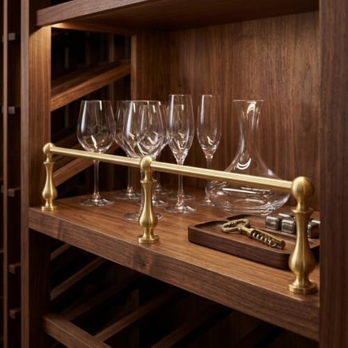 Brass Shelf Rail and Gallery Rails, Metal Floating Shelf Guard Railing - Image 5