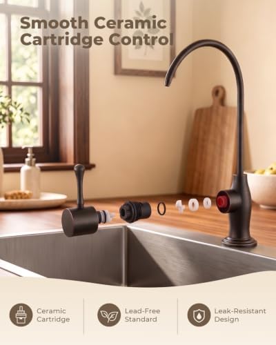 WEWE Drinking Water Faucet Vintage Design, Non-Air Gap, Oil Rubbed Bronze - Image 5