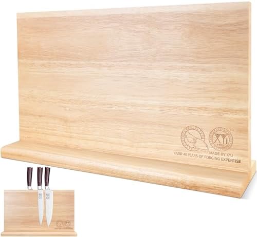 XYJ Magnetic Knife Block,Dual-Sided Magnets,Stable Countertop Knife Holder by XYJ
