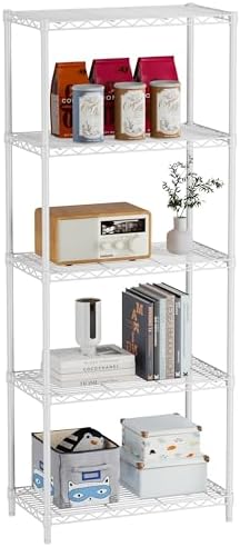 Golpart 5Tier Adjustable Storage Shelves Metal Wire Shelving Standing Shelf by Golpart