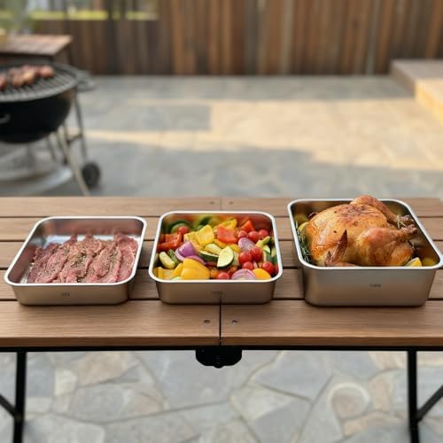 YUPER Stainless Steel Food Storage Containers, 3 Pack (84+125+162OZ) - Image 4