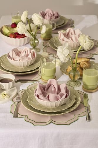 Lenox French Perle Scallop Matcha Stoneware 12-Piece Dinnerware Set for 4 - Image 7