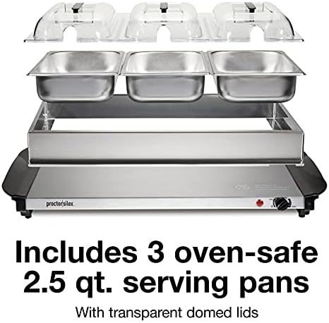 Proctor Silex Electric Buffet Server & Food Warmer With Lids - Image 4