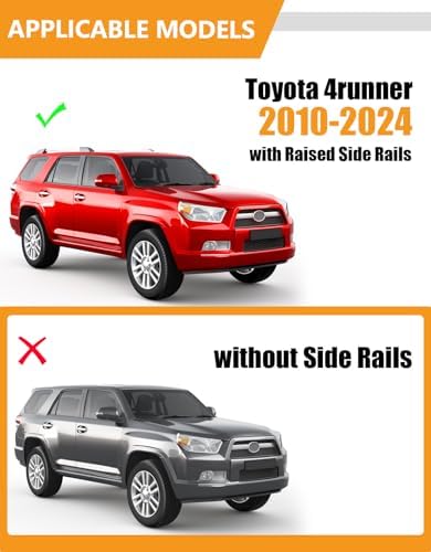 KINGGERI 300lbs Roof Rack Cross Bars for Toyota 4runner 2010-2024 - Image 2