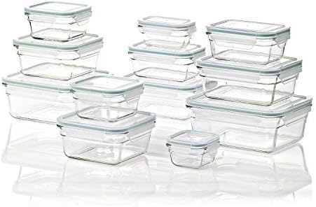 Glasslock Air Tight Glass Lunch Container Glass Food Storage Set 24-Piece - Image 2