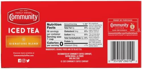 Community Coffee Signature Iced Tea, 288 Family Size Tea Bags, 24 Count Box (Pack of 12) - Image 2
