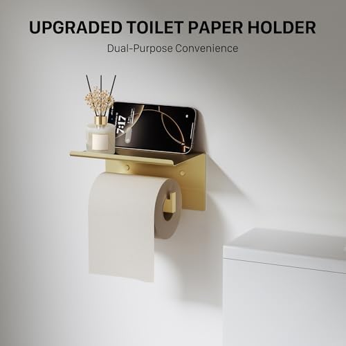 5-Piece 23.6 Inch Brushed Gold Bathroom Hardware Accessories Set - Image 4