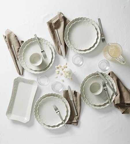 Lenox French Perle Scallop White Dinnerware Set with Accent Plates - Image 4