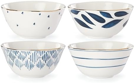 Lenox Blue Bay 4-Piece Dessert Bowl Set, 2.00 LB by Lenox