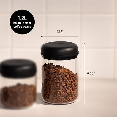 Fellow Atmos Electric Vacuum Coffee Canister 1.2L - Auto-Seal Steel - Image 4