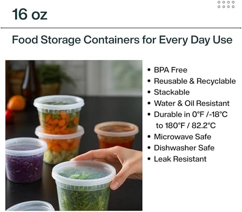 Reusable Plastic BPA-Free Food Storage Deli Container Leak‑Proof - Image 5