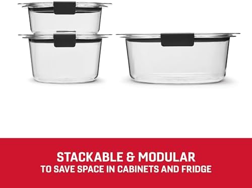 Rubbermaid Brilliance® Round Leak Proof Food Storage Containers, 6 Piece Set (Pack of 2) - Image 4