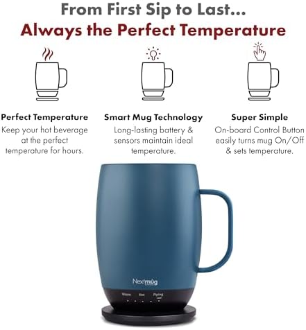 Nextmug Plus - Temperature-Controlled, Self-Heating Coffee Mug - Image 2