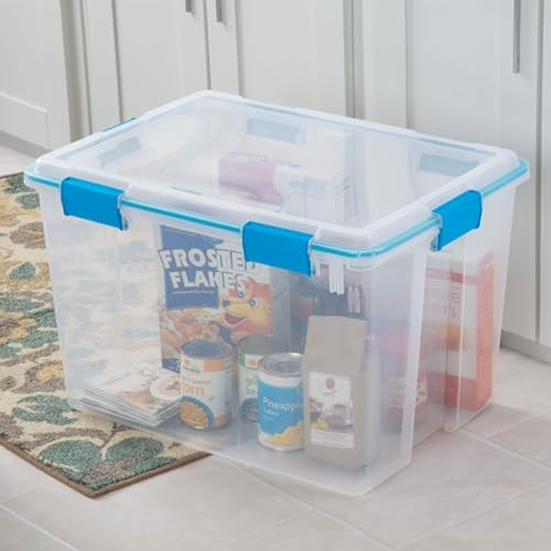 Sterilite Gasket Storage Box with Lids for Home & Office, 80 Quart, 4-Pack - Image 6