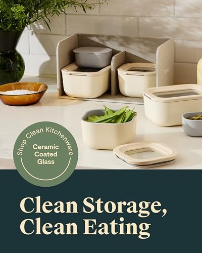 Caraway Mini Food Storage 9-Piece Set, Glass Storage Containers for Food - Image 2