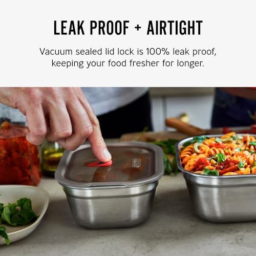 BLACK + BLUM Stainless Steel Lunch Box | Microwave Safe Container | 47 oz - Image 3