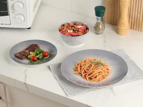 Sweejar Ceramic Dinnerware Service of 8,24 pcsPlate and Bowls for Kitchen - Image 4