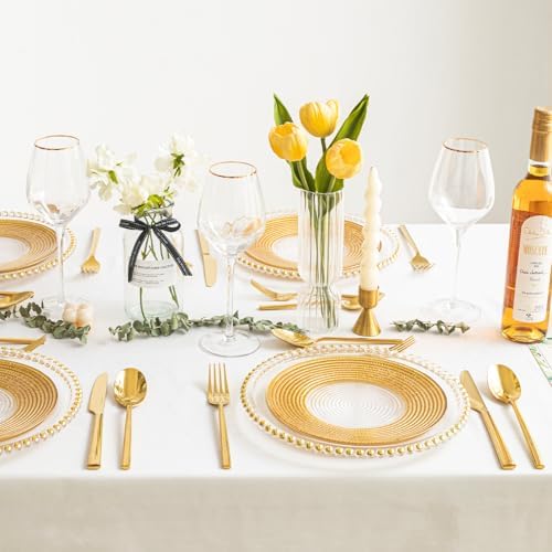 Gold Silverware Set for 8, 40-Piece Stainless Steel Flatware Cutlery Set - Image 6