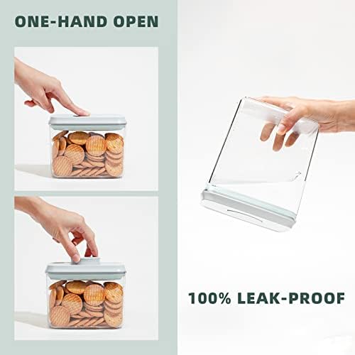 Airtight Food Storage Containers, 10-Piece, 5 Sizes, Pop-Top Lids - Image 5
