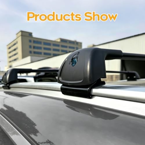 Powerty 268LBS Roof Rack Cross Bars for 2019-2025 Hyundai Palisade SE/SEL/XRT/Limited/Calligraphy with Fulsh Side Rails, Lockable Aluminum Roof Crossbars Rooftop Luggage Racks for Palisade Accessories - Image 5