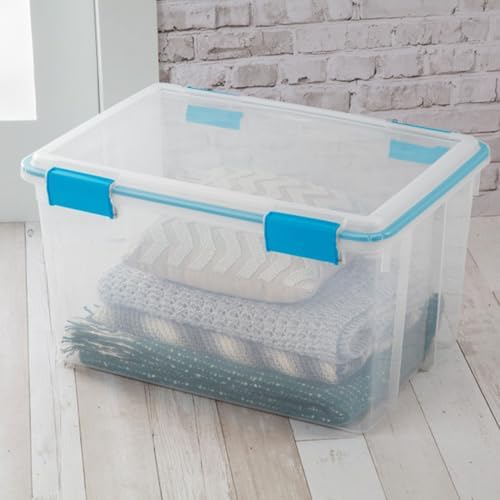 Sterilite Gasket Storage Box with Lids for Home & Office, 54 Quart, 12-Pack - Image 6