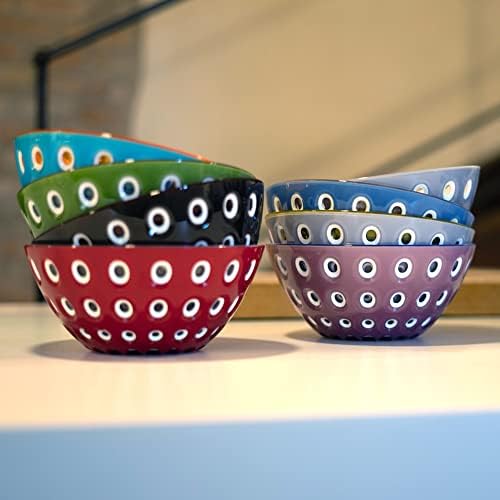 Guzzini Le Murrine Bowl, 20 cm, San, White/Transparent Red, 20x27x9 cm - Image 2