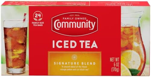 Community Coffee Signature Iced Tea, 288 Family Size Tea Bags, 24 Count Box (Pack of 12) by CommunityCoffeeCompany